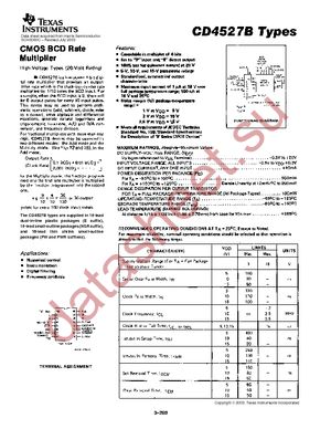 CD4527BEE4 datasheet  